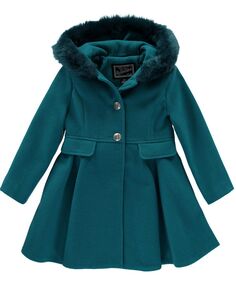 Пальто с капюшоном из искусственного меха для больших девочек S Rothschild &amp; CO