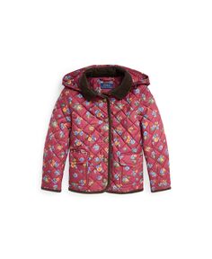 Водоотталкивающая куртка с цветочным принтом для малышей и маленьких девочек Polo Ralph Lauren
