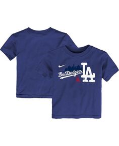 Футболка Royal Los Angeles Dodgers City Connect для мальчиков и девочек с графическим рисунком Nike