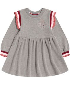 Цельное платье-свитер с рюшами для маленьких девочек из вереска Tommy Hilfiger