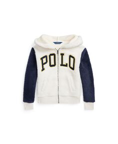 Флисовая толстовка с молнией во всю длину и логотипом Big Girls Teddy Polo Ralph Lauren