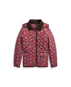 Водоотталкивающая куртка с цветочным принтом для больших девочек Polo Ralph Lauren