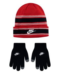 Комплект из шапки и перчаток в полоску для Big Boys Nike