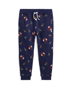 Флисовые брюки с университетским принтом для маленьких мальчиков и девочек-подростков Polo Ralph Lauren