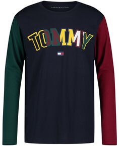 Рубашка университетской формы с длинными рукавами для мальчиков для малышей Tommy Hilfiger
