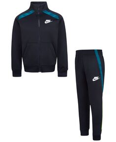 Спортивная одежда для маленьких мальчиков: куртка и брюки на молнии во всю длину, комплект из 2 предметов Nike