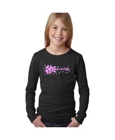 Shake it Off — футболка с длинными рукавами и надписью Word Art для девочек LA Pop Art
