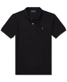 Рубашка-поло из хлопковой сетки с логотипом для мальчиков Big Boys Polo Ralph Lauren