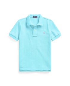 Рубашка-поло из хлопковой сетки с логотипом для мальчиков Big Boys Polo Ralph Lauren