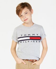 Хлопковая футболка с графическим принтом Little Boys Tommy Hilfiger
