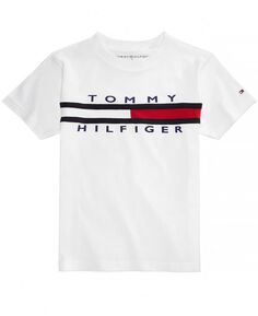 Хлопковая футболка с графическим принтом Little Boys Tommy Hilfiger