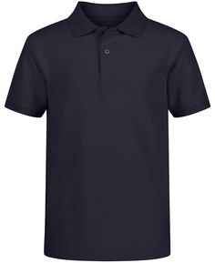 Рубашка-поло из эластичного материала с двойным пике для мальчиков Husky Uniform Nautica
