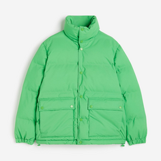Куртка H&amp;M Oversized Fit Puffer, зеленый H&M