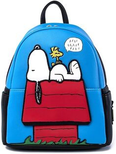 Женский мини-рюкзак из искусственной кожи Loungefly Peanuts Snoopy Doghouse