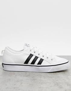 Бело-черные кроссовки adidas Originals Nizza