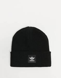 Черная шапка-бини с логотипом Adidas Originals