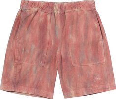 Шорты Stussy Dyed Easy Short &apos;Rust&apos;, красный