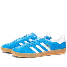 Мужские кроссовки Adidas Gazelle Indoor, голубой/белый
