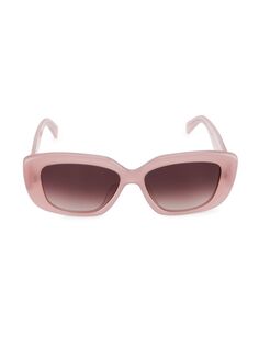 Прямоугольные солнцезащитные очки Triomphe 55 мм CELINE, розовый