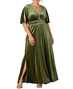 Женское бархатное вечернее платье больших размеров Verona Kiyonna