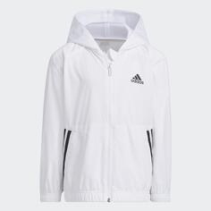 Куртка Adidas with Hood and Logo, белый/черный