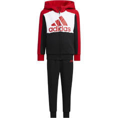 Спортивный костюм adidas Lk Bos TS, черный/белый/красный