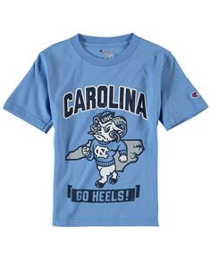 Синяя футболка с талисманом Big Boys Carolina North Carolina Tar Heels Strong Mascot Champion