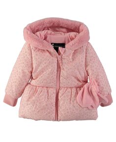 Пальто с баской и варежками для малышей и маленьких девочек S Rothschild &amp; CO