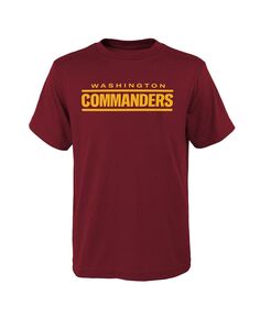 Бордовая футболка с логотипом команды Big Boys Washington Commanders Outerstuff
