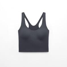 Топ OYSHO Light Touch Tank With Cups, темно-серый