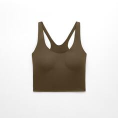 Топ OYSHO Light Touch Tank With Cups, хаки