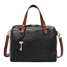 Сумка Fossil Women&apos;s Rachel Satchel Purse, черный/коричневый