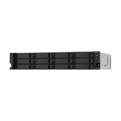 Серверное сетевое хранилище QNAP TS-1253DU-RP, 12 отсеков, 4 ГБ, без дисков, черный