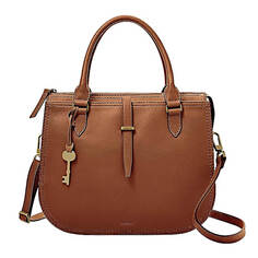 Кожаная сумка Fossil Women&apos;s Ryder Satchel Purse, коричневый