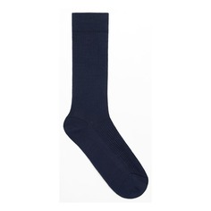 Носки Oysho Ribbed Silk Classic, темно-синий