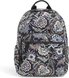 Женский хлопковый рюкзак Vera Bradley Campus, темно-синий камуфляж