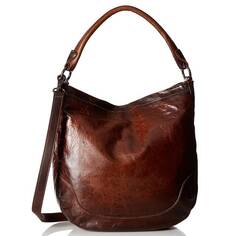 Сумка Frye Melissa Leather Hobo, темно-коричневый