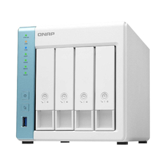 Сетевое хранилище QNAP TS-431K, 4 отсека, 1 ГБ, без дисков, белый