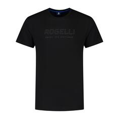 Техническая мужская спортивная футболка с короткими рукавами - Футболка с логотипом ROGELLI, черный