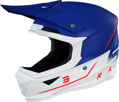 Шлем Shot Furious Raw 3.0 со съемной подкладкой, синий/красный/белый