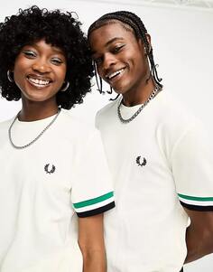 Футболка Fred Perry Unisex Bold Tipped Pique, белый