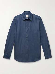 Рубашка из хлопка и лиоцелла из шамбре PAUL SMITH, синий