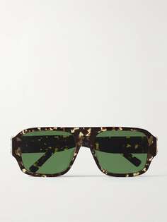 Солнцезащитные очки D-Frame в золотистой и черепаховой оправе из ацетата GIVENCHY, черепаховый