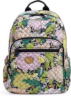 Женский хлопковый рюкзак Vera Bradley Campus, цветочный принт