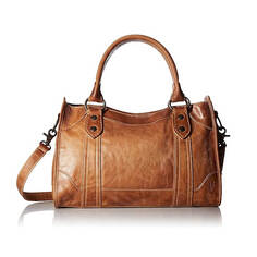 Кожаная сумка Frye Melissa Zip Satchel, бежево-коричневый