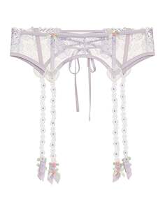 Пояс с подвязками For Love &amp; Lemons Margaux Garter, фиолетовый