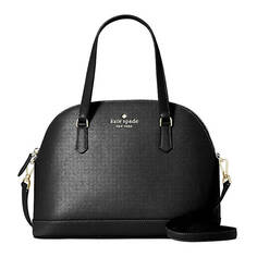 Сумка из сафьяновой кожи Kate Spade New York Sadie Dome Satchel, черный