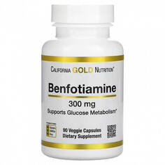 Бенфотиамин California Gold Nutrition 300 мг, 90 капсул