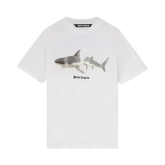 Футболка Palm Angels Shark Classic Tee &apos;White/Black&apos;, белый