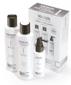 Nioxin System 1 SMALL набор для натуральных и слегка редеющих волос: шампунь, 150 мл + кондиционер, 150 мл + уход, 50 мл